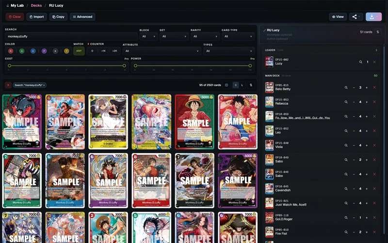 Deck Builder product screenshot