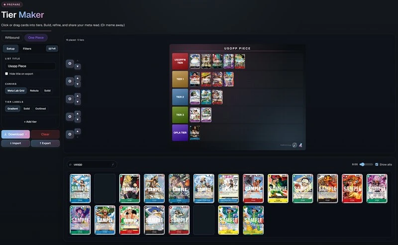 Tier Maker product screenshot